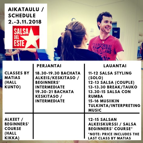 Aikataulu 2.-3.11.